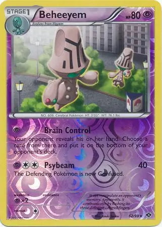 Next Destinies Beheeyem #62/99 reverse holo